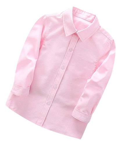 Blusa De Manga Larga De Moda Para Niños De Color Liso Scho P