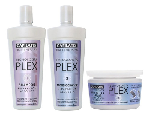 Shampoo + Acond+ Mascara Capilatis Plex Reparacion Absoluta