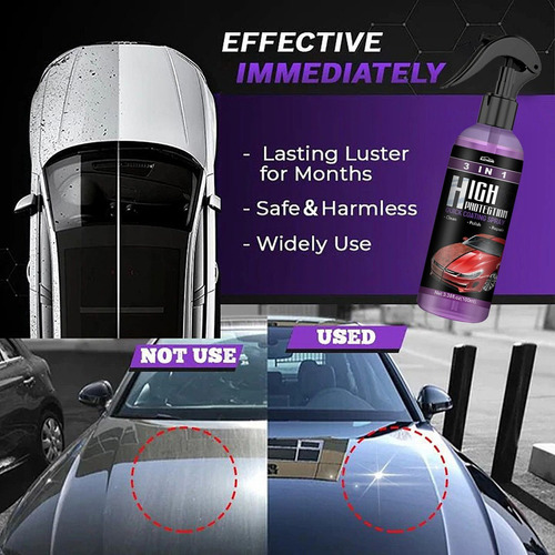 3 En 1 Spray Recubrimiento Rápido For Automóviles D