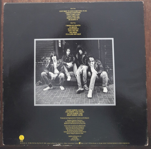 Vinil Vg+ Ramones Road To Ruin 1a Ed Us Sire 1978 Srk 6063