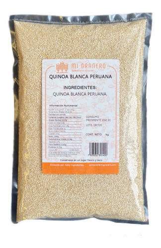 Quinoa Blanca Perlada Importada Premium 3kg