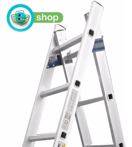 Escalera De Aluminio Extensible 12 Escalones Panther Pal812