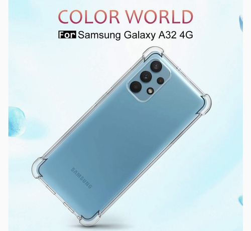 Imagen 2 de 10 de Case Funda Transparente Airbag Para Samsung A32/ A52/ A72