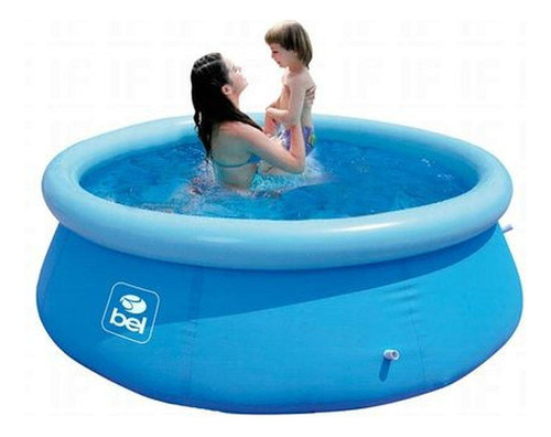 Piscina Inflável 1400 Litros Azul Com Kit Reparo Bel