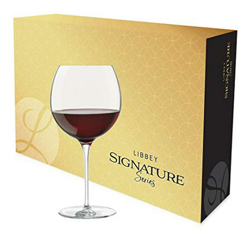 Libbey Signature - Juego De 4 Vasos De Vino Con Globos, 24 O