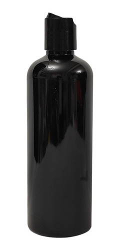 Botella Pet Negra 500ml C/tapa De Disco, 10 Piezas