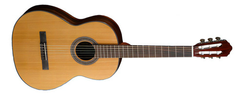Guitarra Clásica Criolla 4/4 Cort Ac250-nat Tapa Cedro Rojo Color Marrón Orientación de la mano Derecha