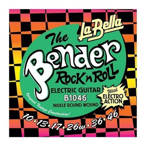 Encordado La Bella Mod- Bender 010 Níquel 