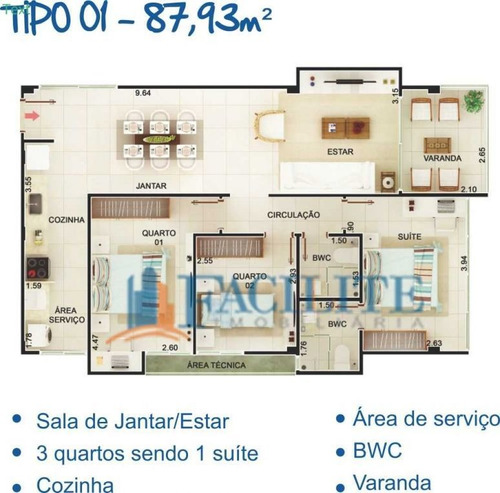 Imagem 1 de 12 de 2139 - Apartamento Para Vender, Jardim Oceania, João Pessoa, Pb - 23213
