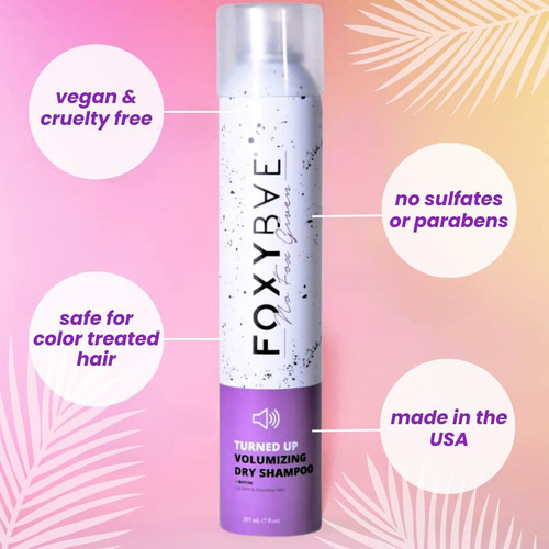 Shampoo A Seco Foxybae Foxybae Com Biotina Para Volume