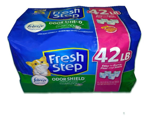 Arena Para Gatos Fresh Step 42 Libras 19 Kilos Febreze