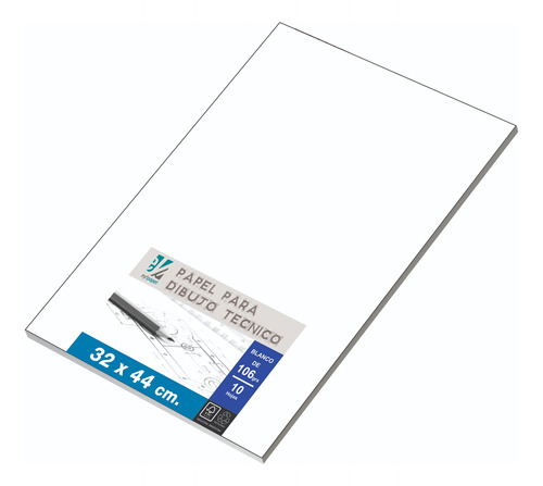 Papel Para Dibujo Tecnico 32x44 De 106 Grs. X 10 Hojas