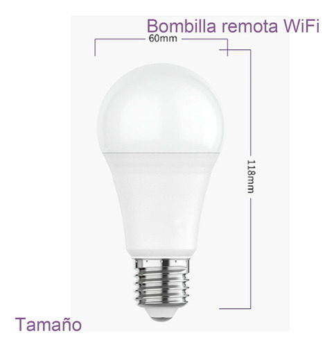 Bombilla Led Inteligente De Modo Dual Wifi Bluetooth