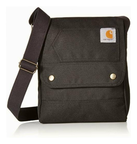 Carhartt Legacy Womens Cross Body Carry All, Black Color Negro Diseño De La Tela Liso