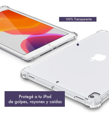 Funda Reforzada + Vidrio Compatible iPad 7ma 8va 9na Gen
