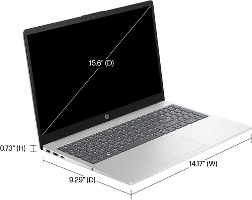 Notebook Hp 15.6 Full Hd Amd Ryzen 5 7520u 16gb Memoria Lpddr5 5500 Mhz 256gb Ssd M2 Natural Silver Graficos Radeon 610m