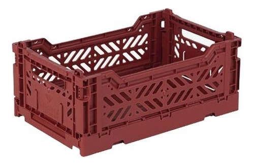 Caja Organizadora Plegable Apilable 26,6x17,1x10.5cm - 2.5kg Color Tile red