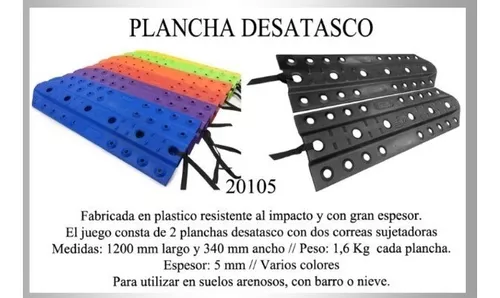 planchas desatasco arena 4x4