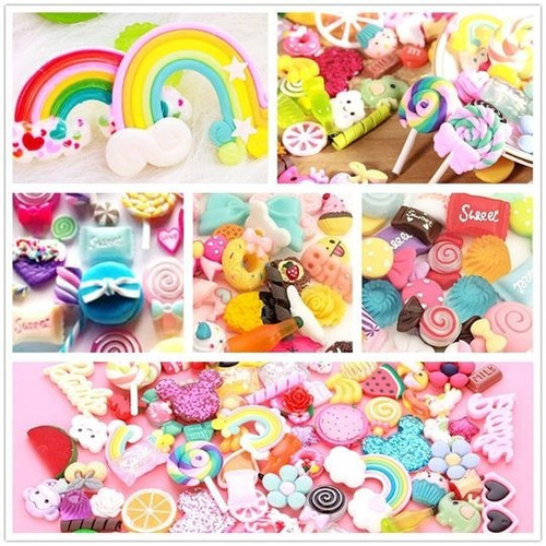Kit Slime 10 Charms + 2 Bolsitas Telgopor + 1 Set Elmers Adh