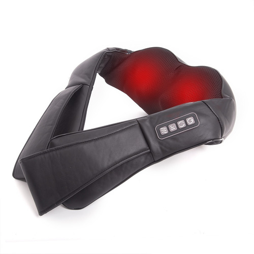 Masajeador Cervical Wolke Inalámbrico 8 Rodillos + Calor Gti