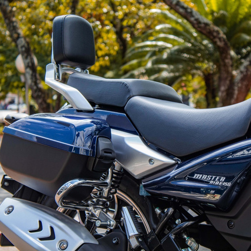Imagem 3 de 10 de Moto Haojue Master Ride 150 Azul 0km
