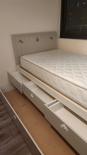 Cama Nido 1.5 Plazas (incluye 1 Colchon Y Ropa De Cama) Cam (Usado)