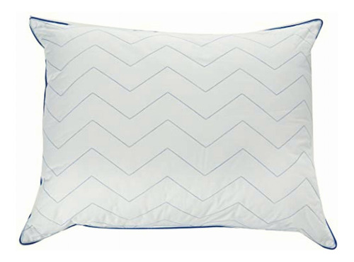 Spring Air Zigzag F3 Blanco Std Media Firme Almohada Zigzag