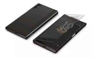 Flip Cover Touch - Sony Sctf10 - Para Xperia Xzs & Xz Color Negro Liso