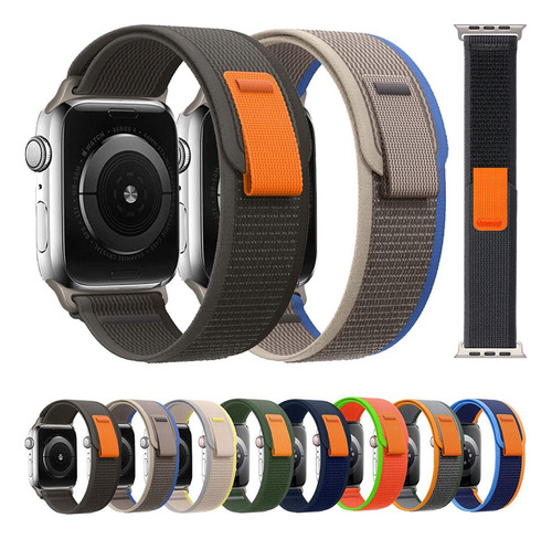 Correa Para Apple Watch 42/44/45/49mm Banda Nylon Trail Loop