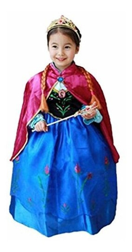 Vestido De La Niña De La Princesa De Halloween Anna Co...