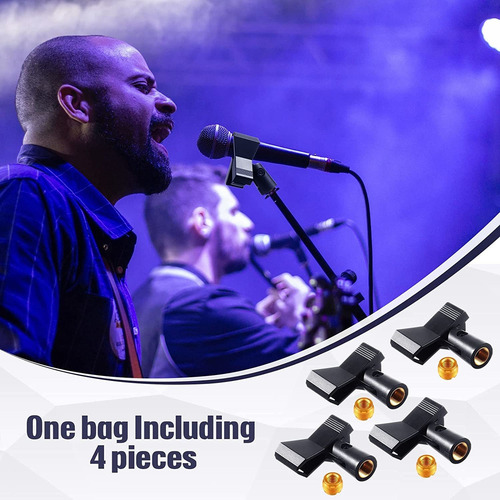 A 4pc Soportes De Micrófono Clips Soporte Para Pinza