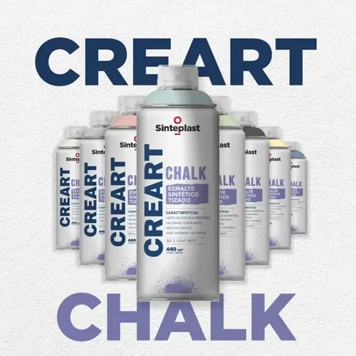 Aerosol Tizado Blanco Algodón Creart Chalk Sinteplast 440cm