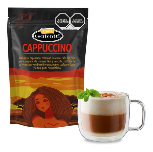 Cappuccino Menta 125 G Tibiri Contentti Fácil Preparación