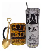 Comprar Termo Caterpillar + Taza Caterpillar Mágica + Cuchara Pala.