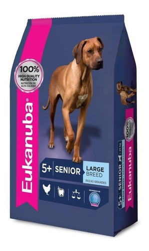 Alimento Eukanuba Super Premium para perro senior de raza grande sabor mix en bolsa de 3kg