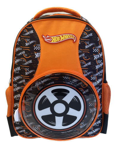 Mochila Hot Wheels Bolsillo Neumatico Rueda