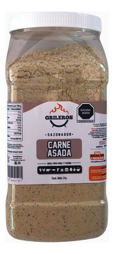 Sazonador Para Carnes, Grileros, Carne Asada Cont. 2 Kg