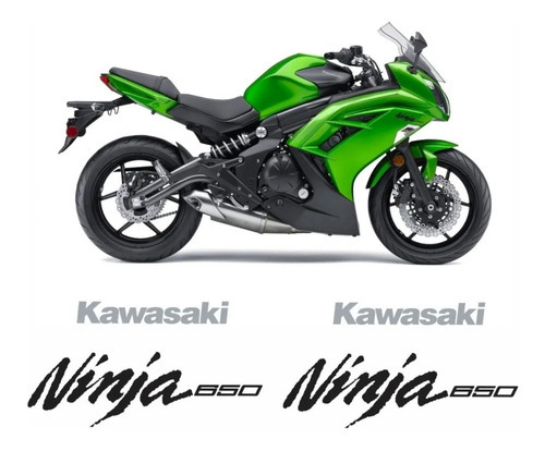 Adesivos Compatível Kawasaki Ninja 650 2013 Verde Kit Nj650v Cor MOTO NINJA 650 2013 VERDE
