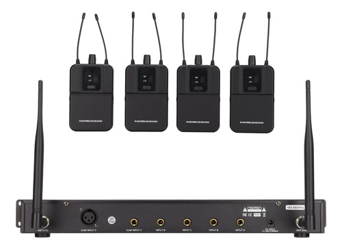 Sistema De Monitoreo De Oído Inalámbrico, Monitor De 4 Canal