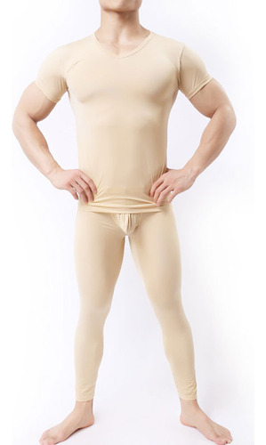 Conjunto De Camisetas De Seda Transparente Para Hombre, Con
