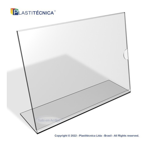 Kit Com 100 Displays Porta Papel L Em Acrílico 100% | 5x5cm