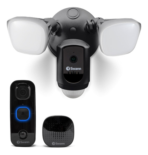 Swann Cam Wifi Reflector, Combo Con Timbre Smart Y Melodia
