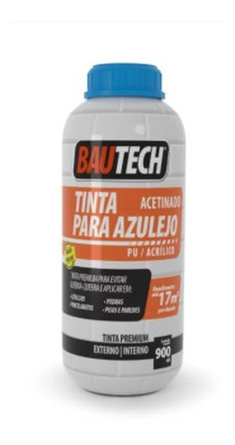 Tinta Azulejo, Piso, Paredes Acetinada Branca 900ml -bautech