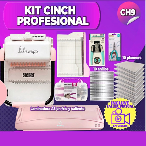 Kit Cinch Cuadrada + Corner + Crop + Guillotina + Laminadora