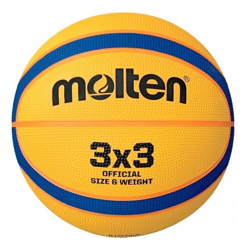 Pelota Basquet Molten 3x3 Libertria B33t2000 Caucho N°6 Color Yellow