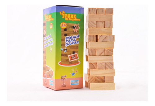 Yenga Torre De Taquitos X36 Piezas Juego De Ingenio Clasico