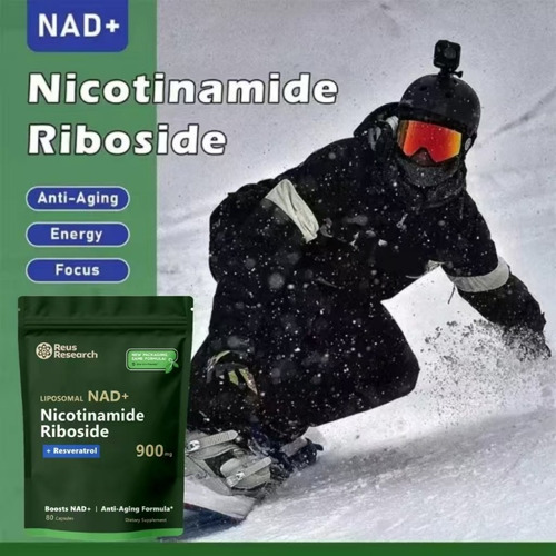 Elfleaf Nad+ Suplemento Nicotinamida Ribosida 900mg Antienvejecimiento 2pcs