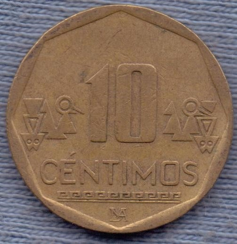 Peru 10 Centimos 2012 * Escudo *