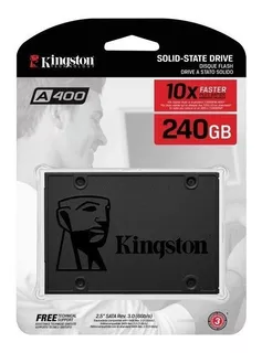 Disco Kingston Ssd 240gb A400 Estado Sólido Notebook / Pc