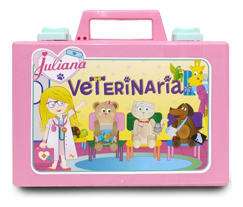 Valija Juliana Veterinaria Chica Con Peluche Accesorios